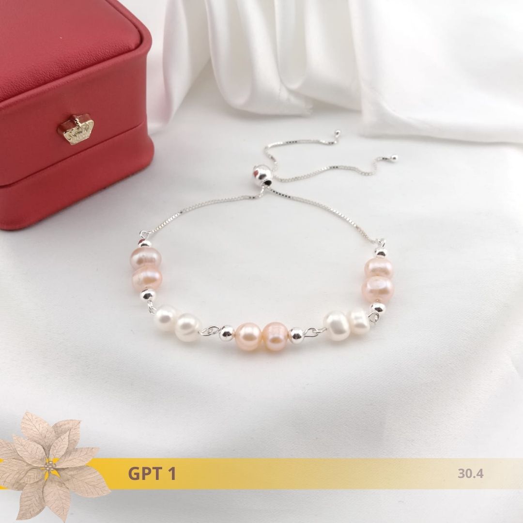Gelang Mutiara Rangka Perak