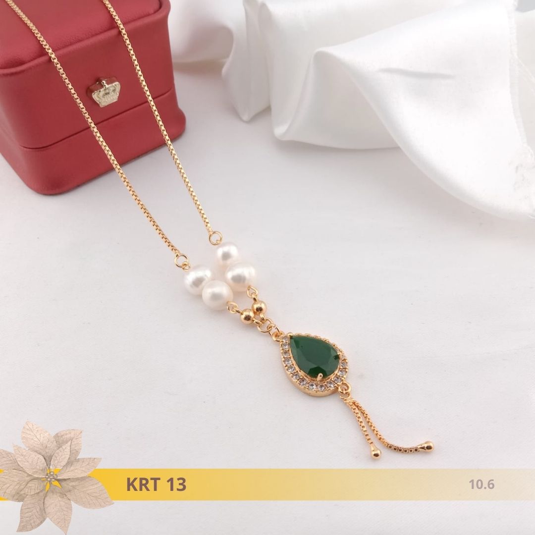 Kalung Mutiara Rantai Rhodium 13