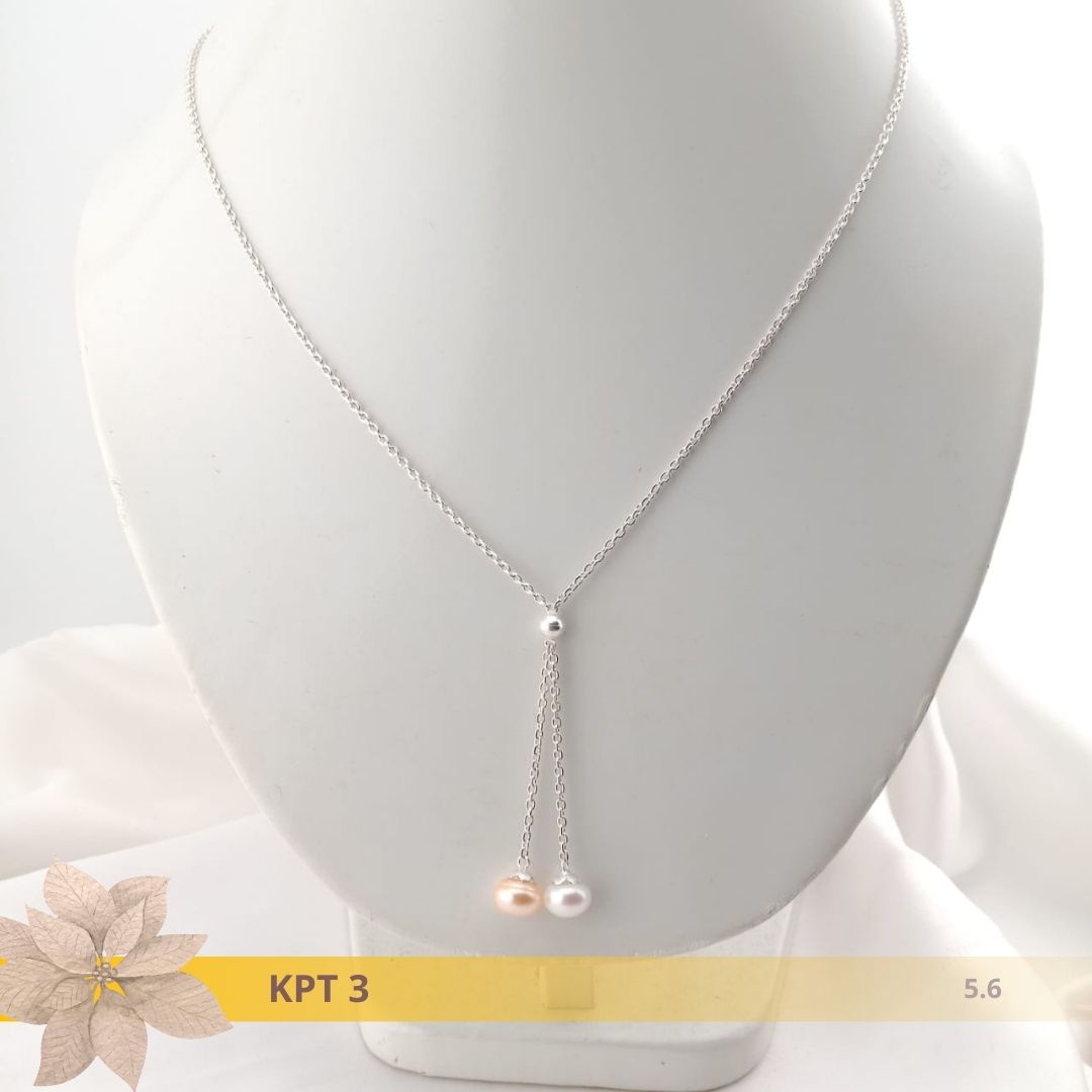 Kalung Mutiara Rantai Perak 3
