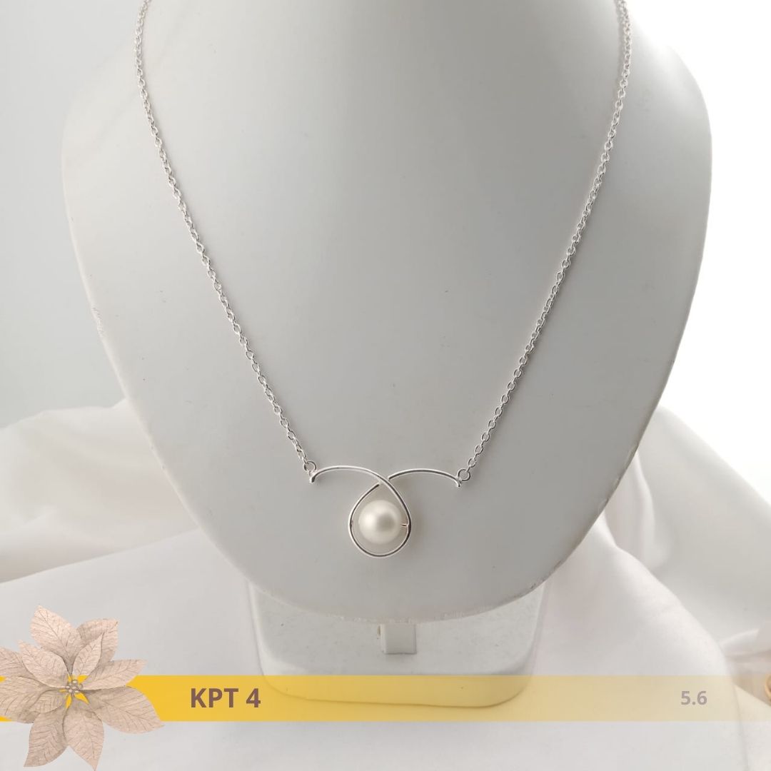 Kalung Mutiara Rantai Perak 4