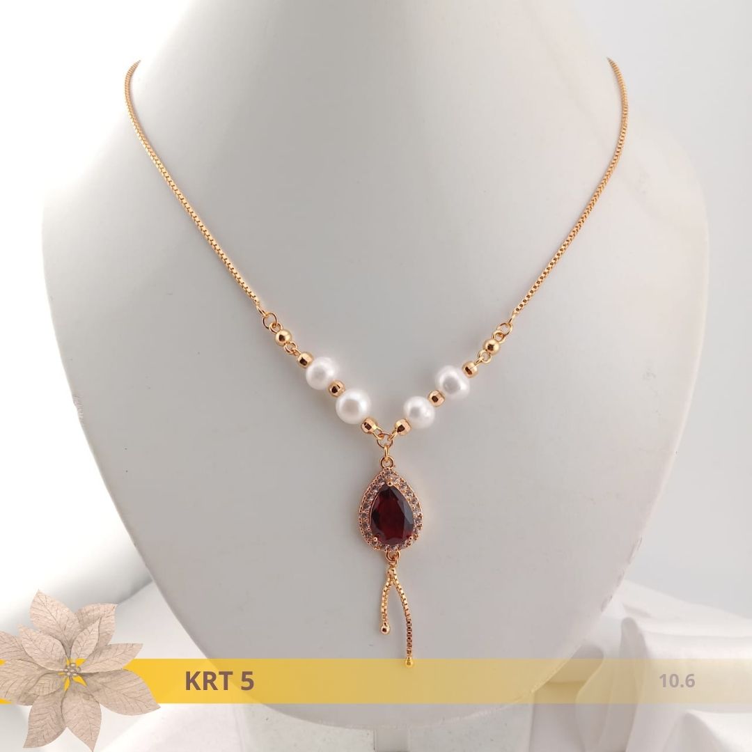 Kalung Mutiara Rantai Rhodium 5