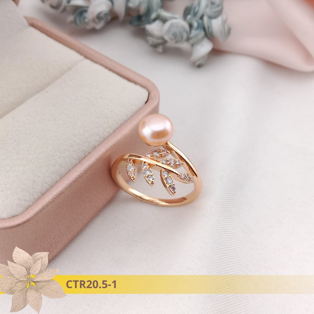 Cincin Mutiara Lombok Rangka Rhodium CTR20.5-1