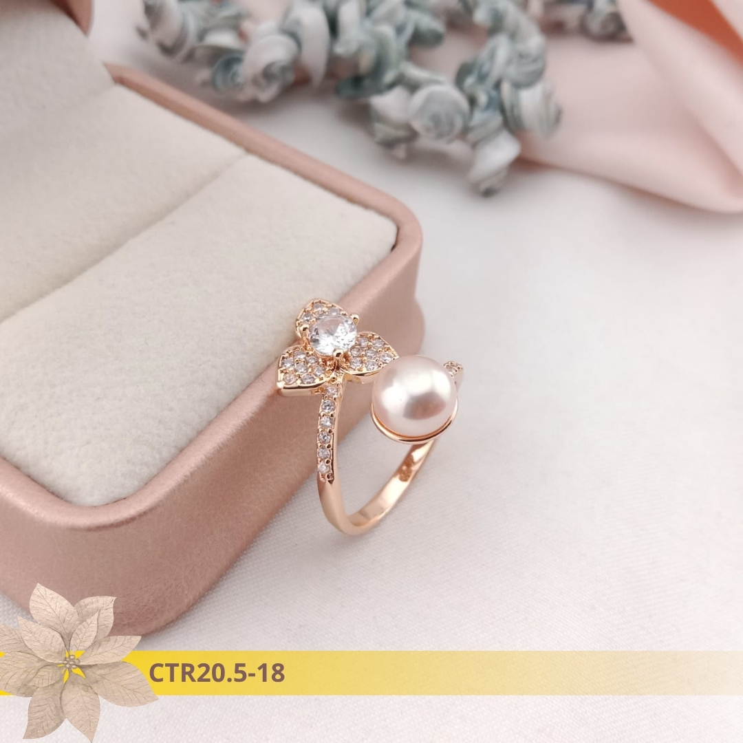 Cincin Mutiara Rangka Rhodium CTR20.5-18
